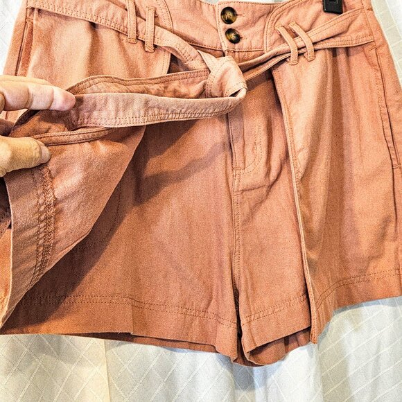 By Together Chestnut Rose Front Flap Shorts Skort with Pockets Size L - Picture 5 of 8